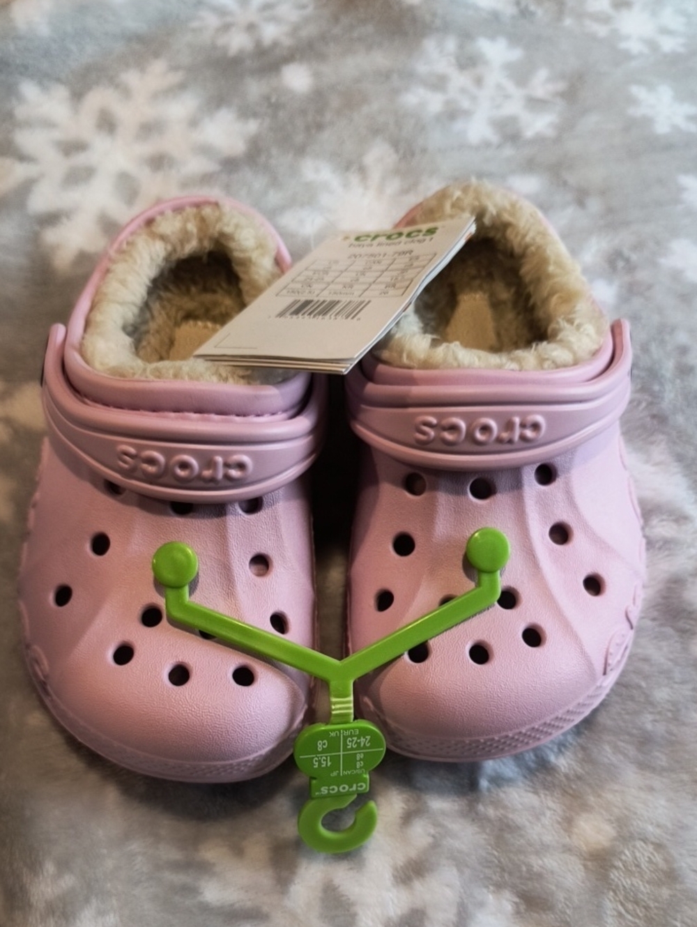 CROCS Kids Lined Clog in Pink